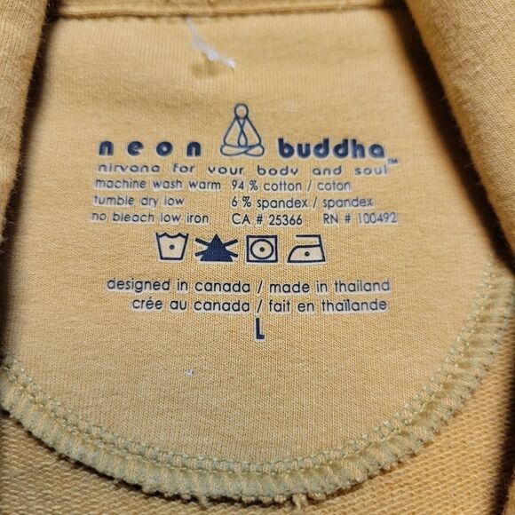 Neon Buddha Cotton Cardigan Blazer Stylish Mustard Women's Jacket - Picture 7 of 10